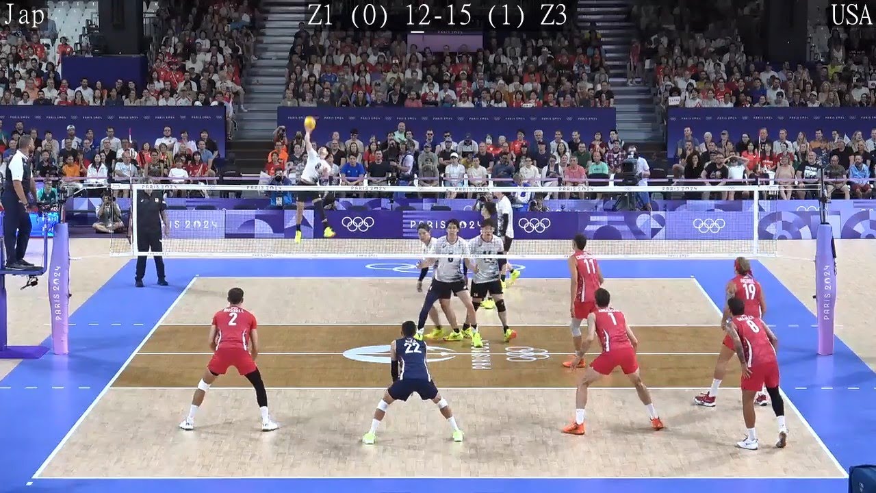 Volleyball USA vs Japan Amazing FULL Match Paris 2024