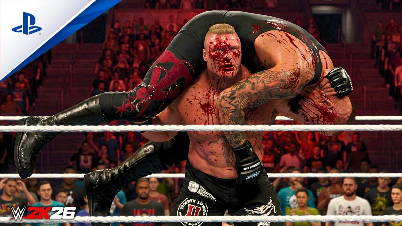 WWE 2K26 – Андертейкер против Брока Леснара | Жестокий матч без правил на WrestleMania | Геймплей...