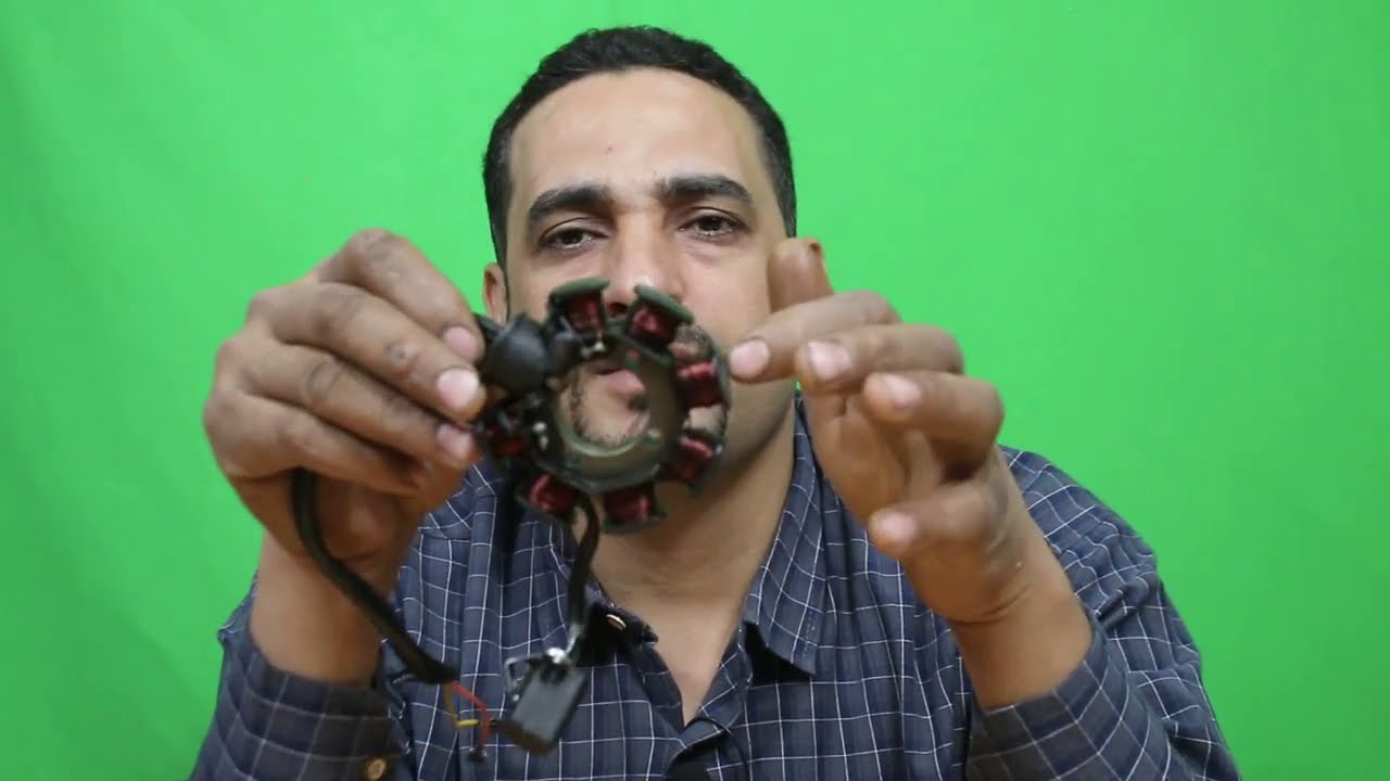 شرح ملف الكهربا فى الموتوسيكل الصينى  (حلقه258 جديد)