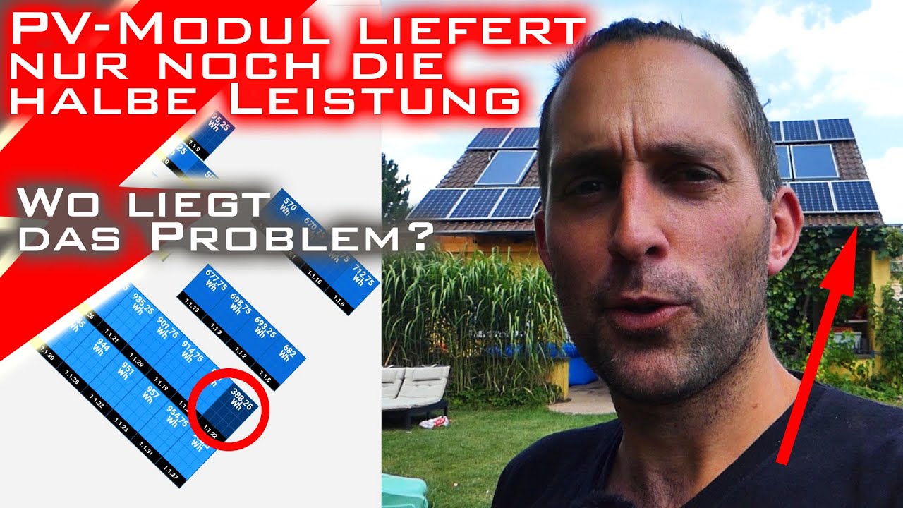 Ein PV-Modul bringt nur noch halbe Leistung! Was ist das Problem?