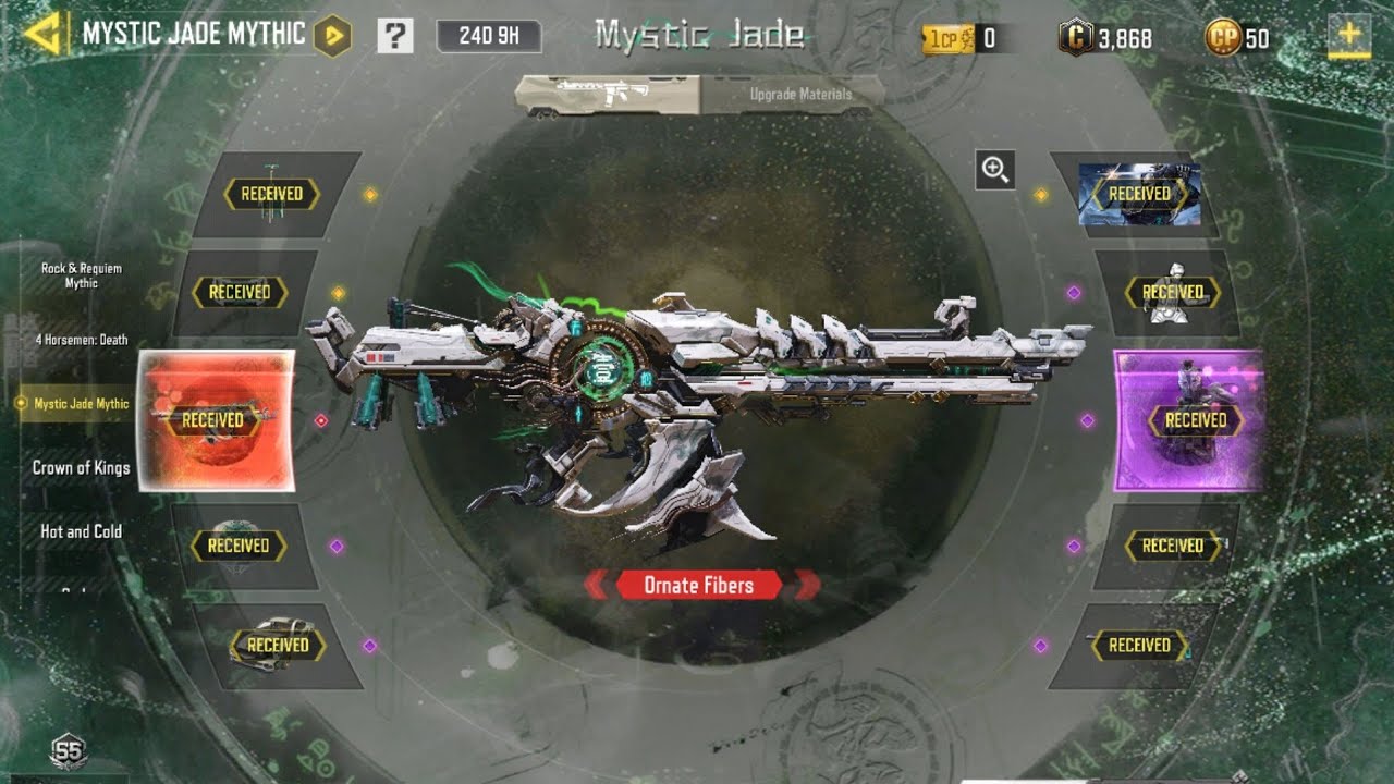 Buying mythic XM4 and showcasing all weapons and characters from the Mystic Jade mythic drop.