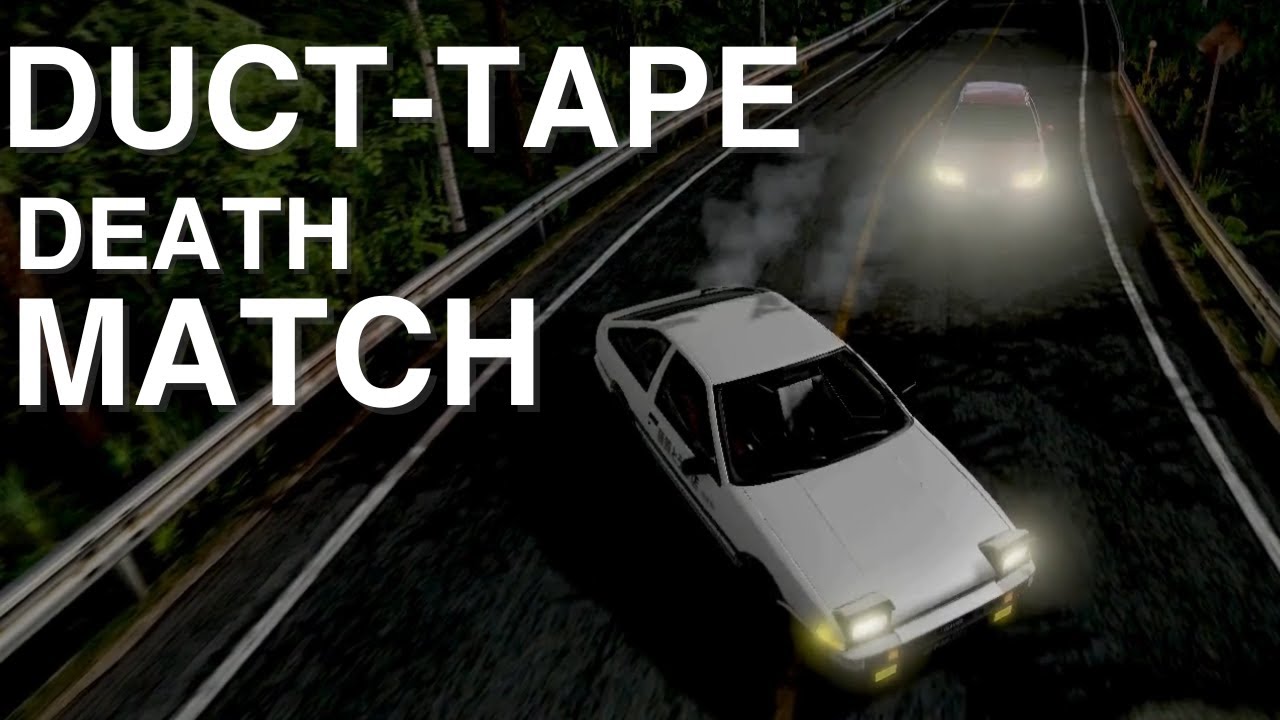 Initial D - Duct-Tape Death Match - AE86 vs EG6 - (Touge Drift) - Beamng Cinematic