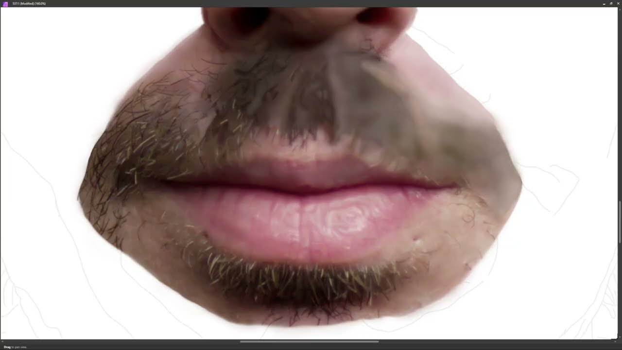 PART 116: MOUTH · SELF PORTRAIT · DIGITAL PAINTING