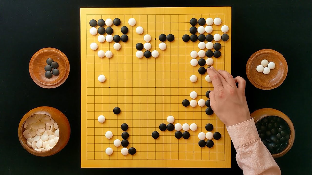 Ли Чангхо (Белые) vs Чан Хао (Черные) Финал 11-го Кубка Fujitsu &mdash; партия в го, ASMR
