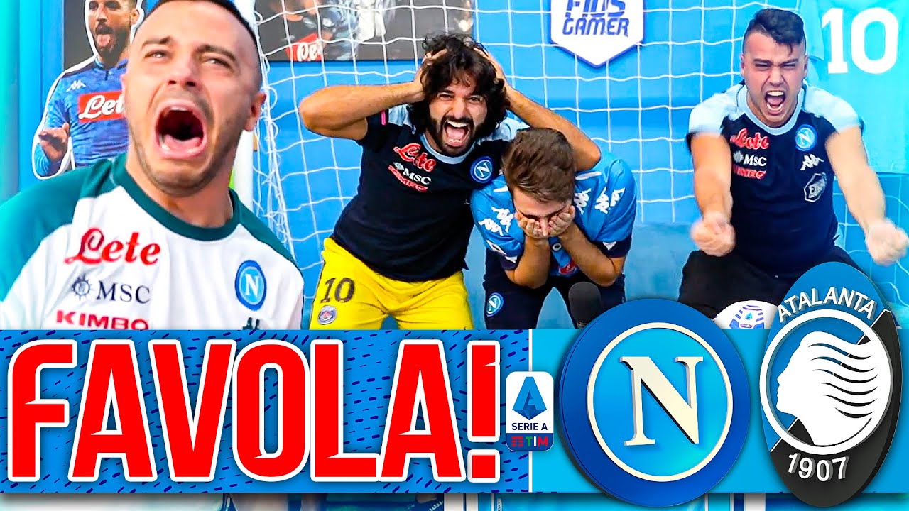 FAVOLA!!! NAPOLI 4-1 ATALANTA | LIVE REACTION TIFOSI NAPOLETANI HD