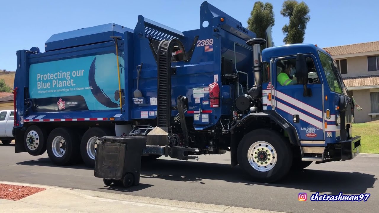 REPUBLIC SERVICES - *NEW* Garbage Trucks of Chula Vista [2369 & 2281]