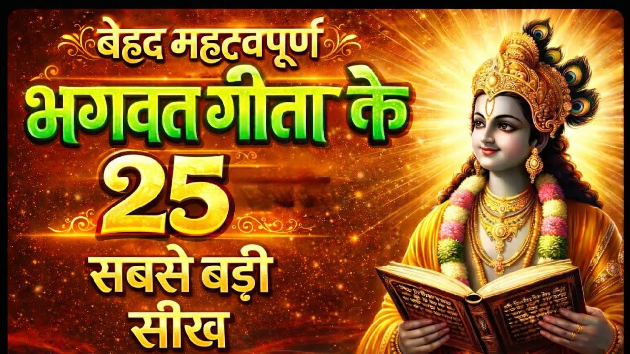 25 सुनहरे उपदेश: श्री कृष्ण ने बताया जीवन जीने का रहस्य! | 25 Life Lessons by Krishna
