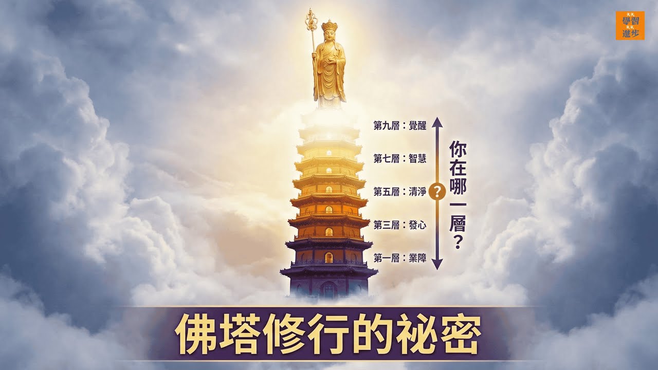 《地藏經》佛塔的秘密：你修到第幾層了？地藏菩薩正在等你覺醒！