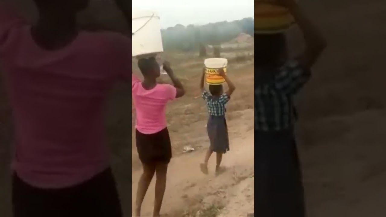 Fetching Water in Accra, Ghana. This is a well sponsored by Compassion for Africa.￼