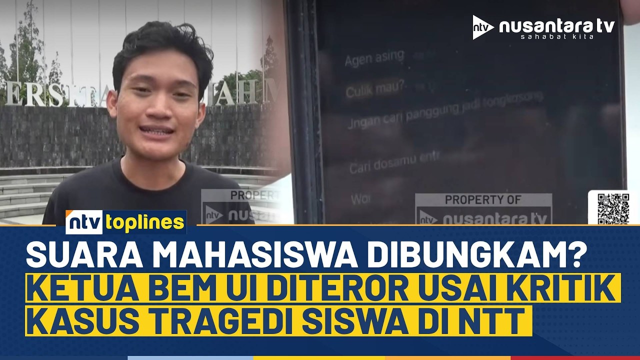 Teror Balas Kritik? Ketua BEM UI Diintimidasi OTK Usai Soroti Tragedi Siswa SD di NTT | NTV TOPLINES