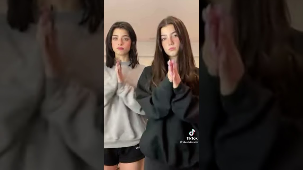 Charli dameilo and Dixie dancing to be happy