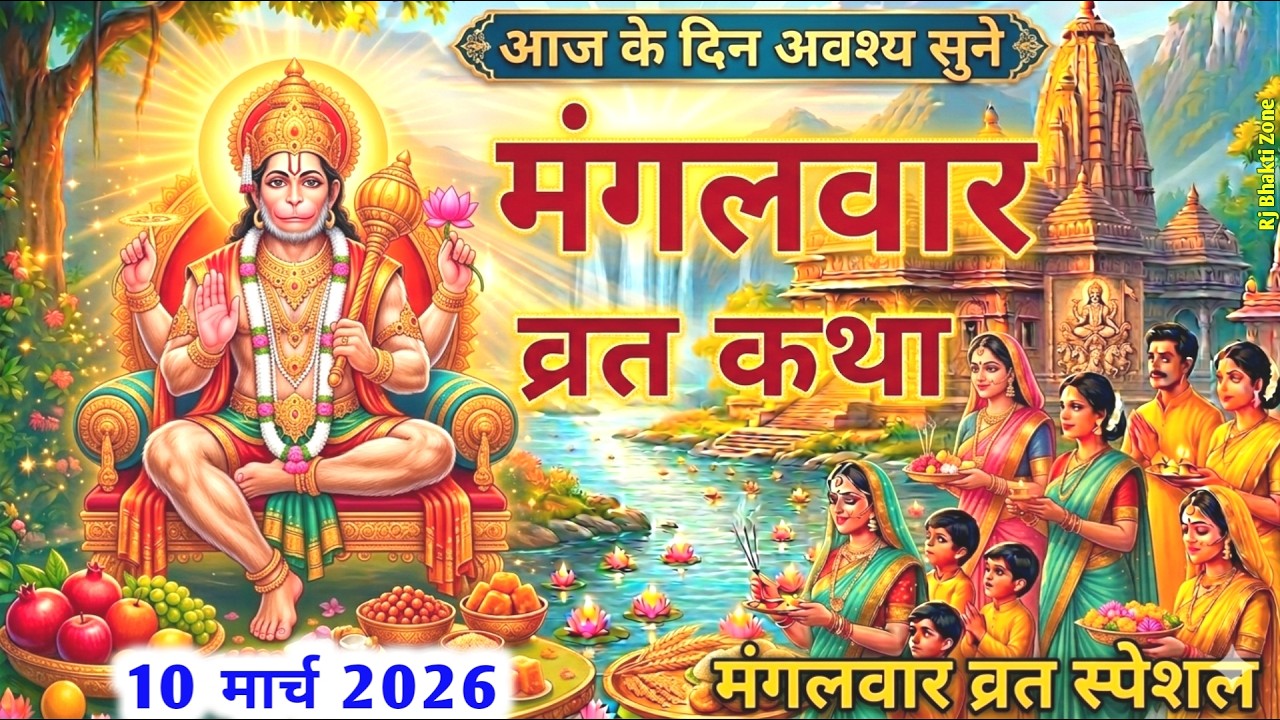 चैत्र मास के पहले मंगलवार की कथा | mangalwar vrat Katha | हनुमानजी व्रत कथा | हनुमानजी ki vrat ktha