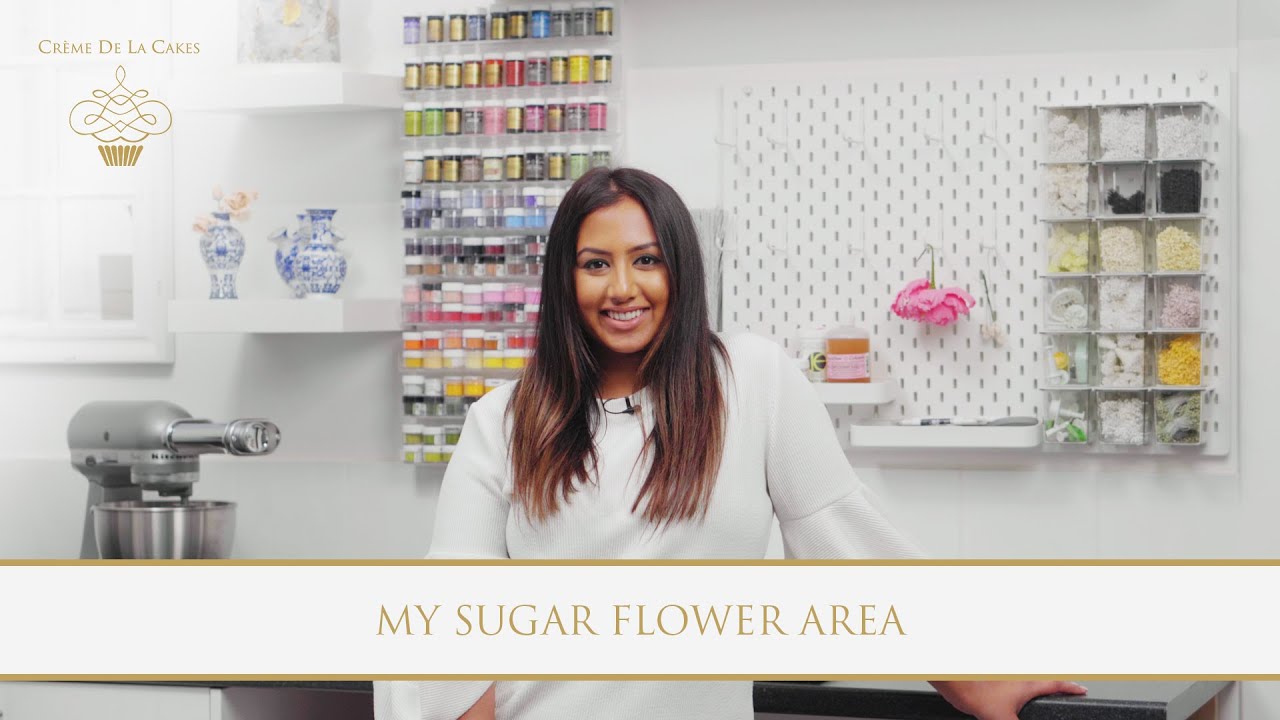 My Sugar Flower Making Area | How I Organise | Cake Decorating Space