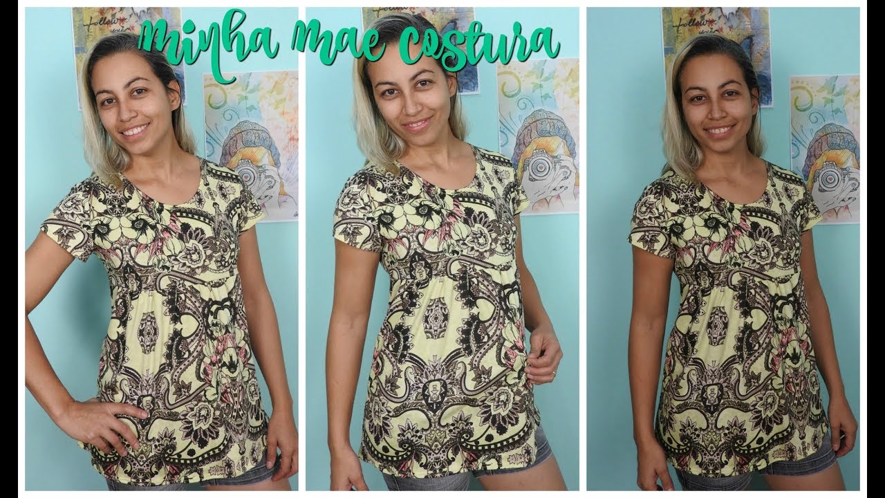 COSTURANDO BATA DE GESTANTE SIMPLES