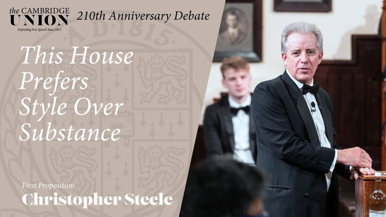 Кристофер Стил | Эта палата предпочитает стиль содержанию | Cambridge Union