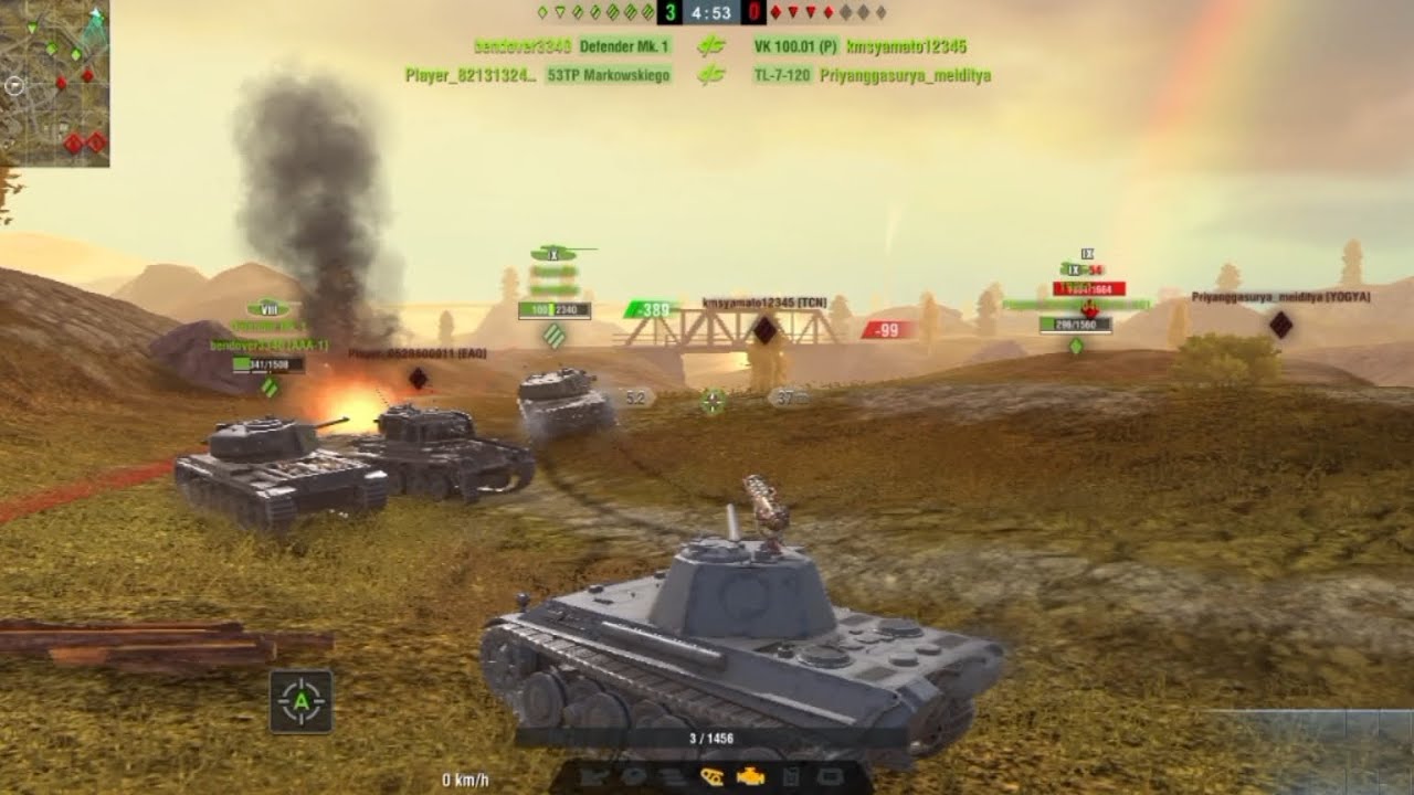 I was playing wotb and almost died!!- World of Tank Blitz gameplay Panther II
