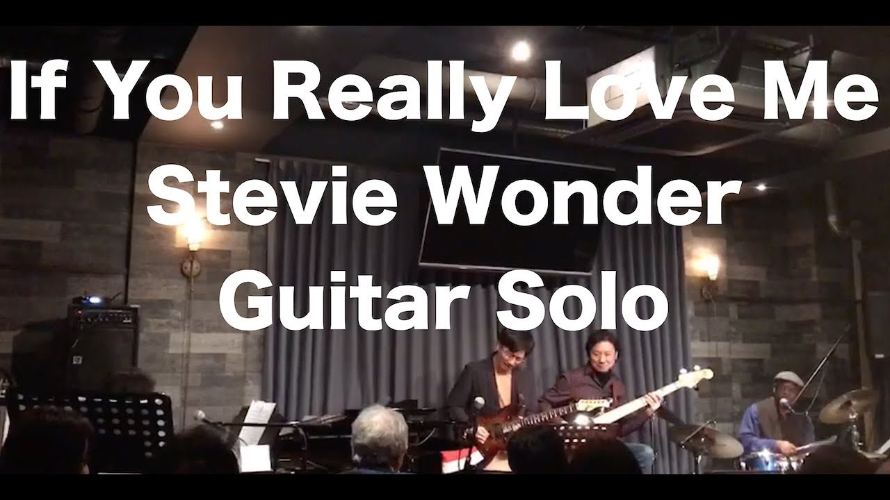 If You Really Love Me/Stevie Wonder - Guitar Solo