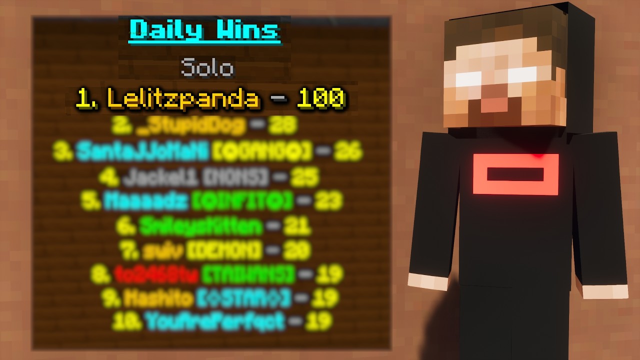 I Got On The Solo Bedwars Leaderboard!