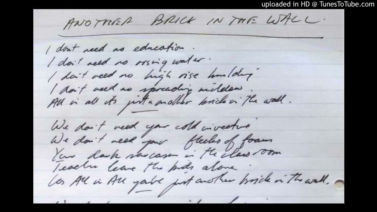 Another Brick in the Wall, Pt. 3 (Original)