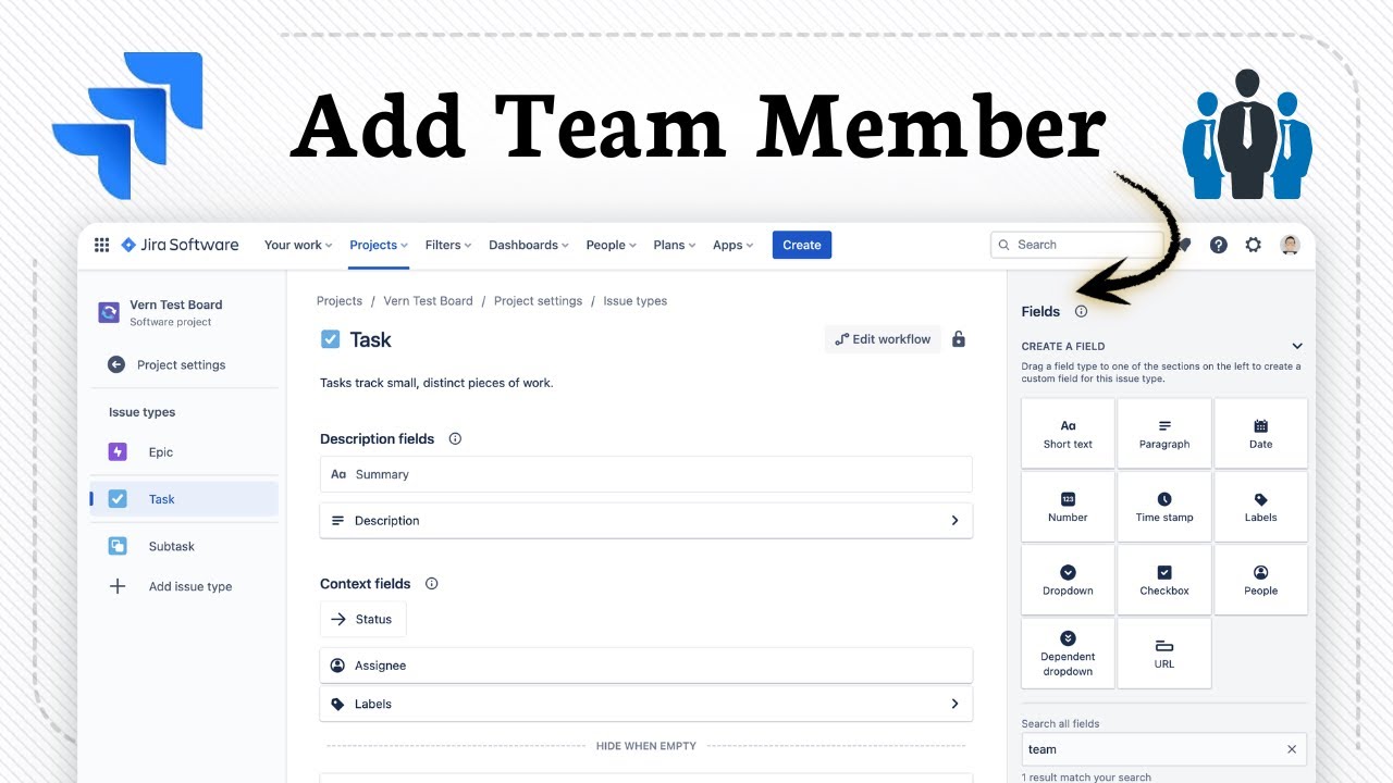 Как добавить участника команды в Jira (базовая настройка команды)