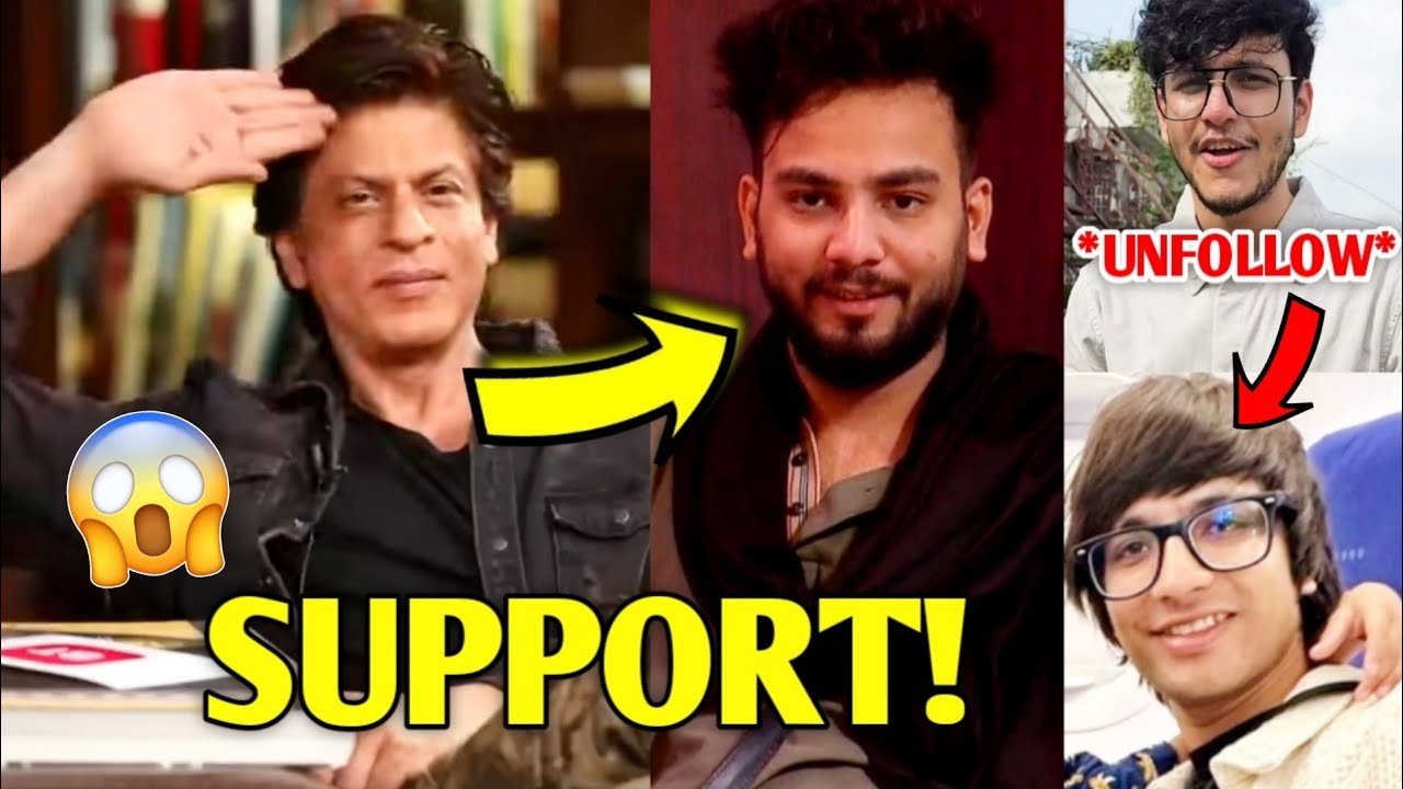 Shah Rukh Khan SUPPORTS Elvish Yadav for Bigg Boss?!😱 Triggered Insaan UNFOLLOW Sourav Joshi, Fukra