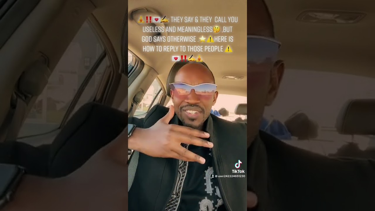 🎤‼️⚠️: No you are not & can never be useless or Meaningless, and this why ⚠️‼️.🫶🏿💌❣️‼️🎤