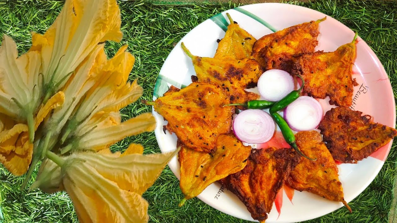 কুমড়ো ফুলের বড়ার রেসিপি। Kumro Fuler  bora