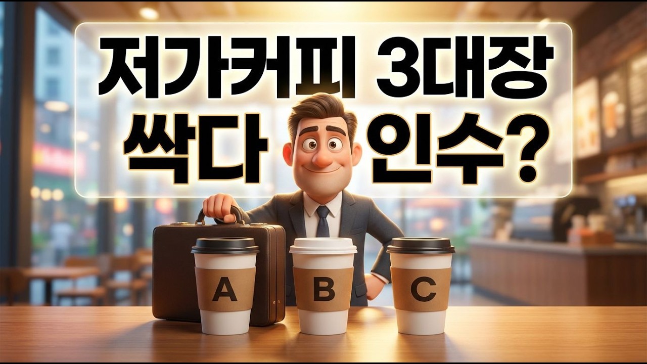 직장인 선호하는 저가 커피 3대장 싹다 인수당했다고?ㅣ생생경제학