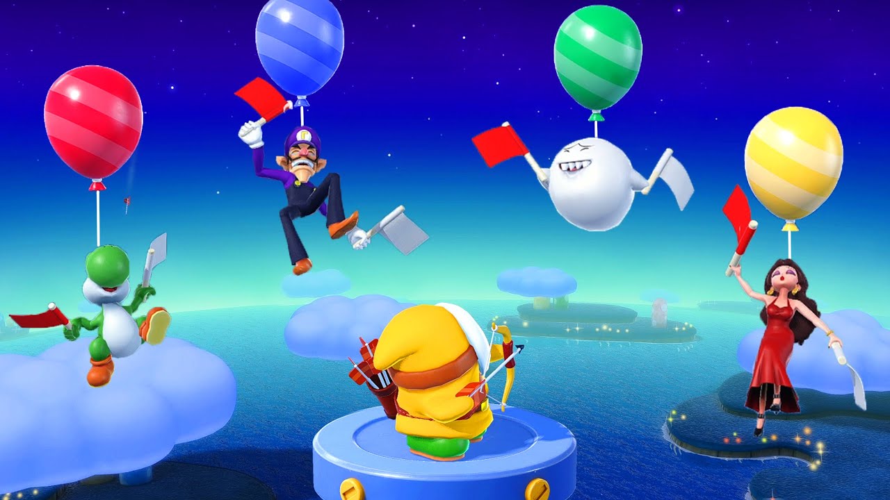 Yoshi plays Super Mario Party Jamboree Minigames | Waluigi vs Boo vs Pauline [Master Difficulty]