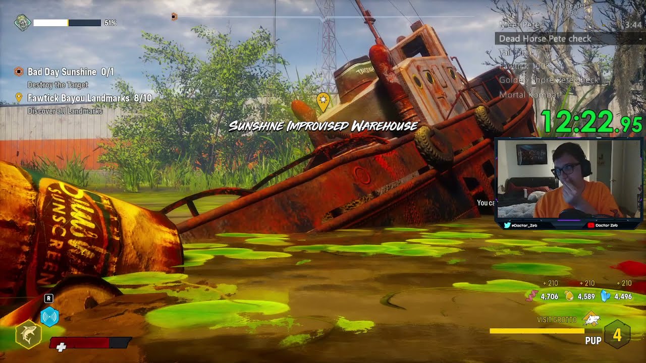 Maneater | 100% speedrun (former WR)| 4h 44m In-game