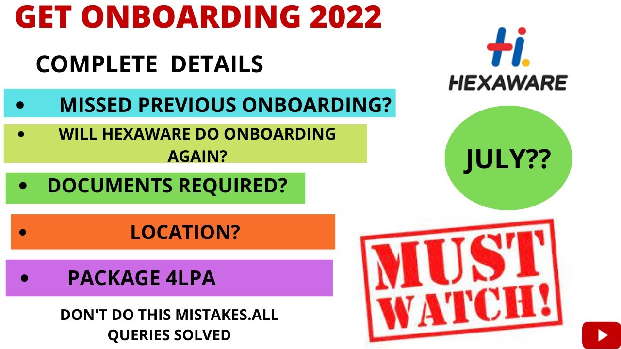 Hexaware all doubts solved || 2nd time onboarding  |First onboarding missed ||All problems one video