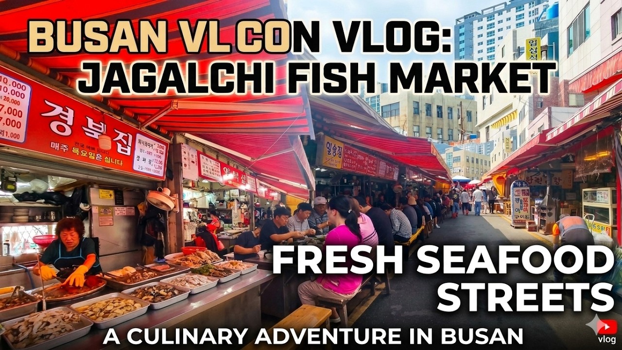 【BUSAN】Jagalchi Market, Live Like a Local ! Fresh Seafood Daily