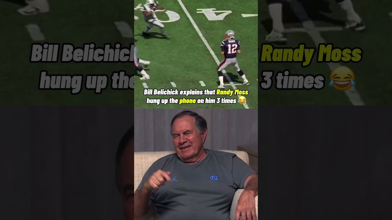 Рэнди Мосс повесил трубку, разговаривая с Биллом Беличиком 😂 #nfl #shorts #shortsyoutube #youtube...