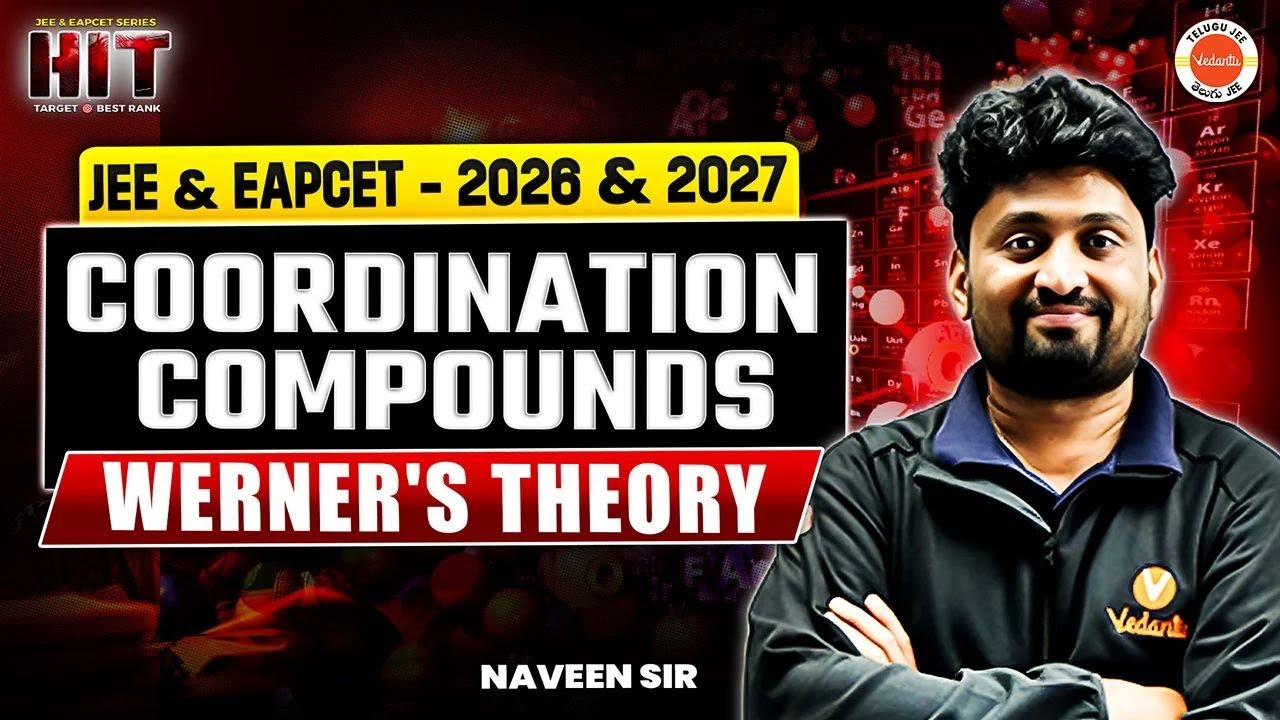 Coordination Compounds-Werner's Theory| JEE & EAPCET 2026-2027 | HIT Series | Chemistry | Naveen Sir