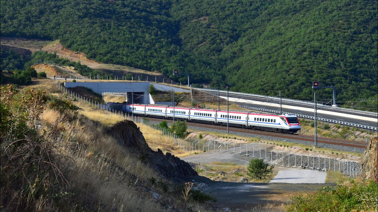 HT ETR 470 Rear Cab Ride - Larissa to Inoi (277 km) in Central Greece - [399]