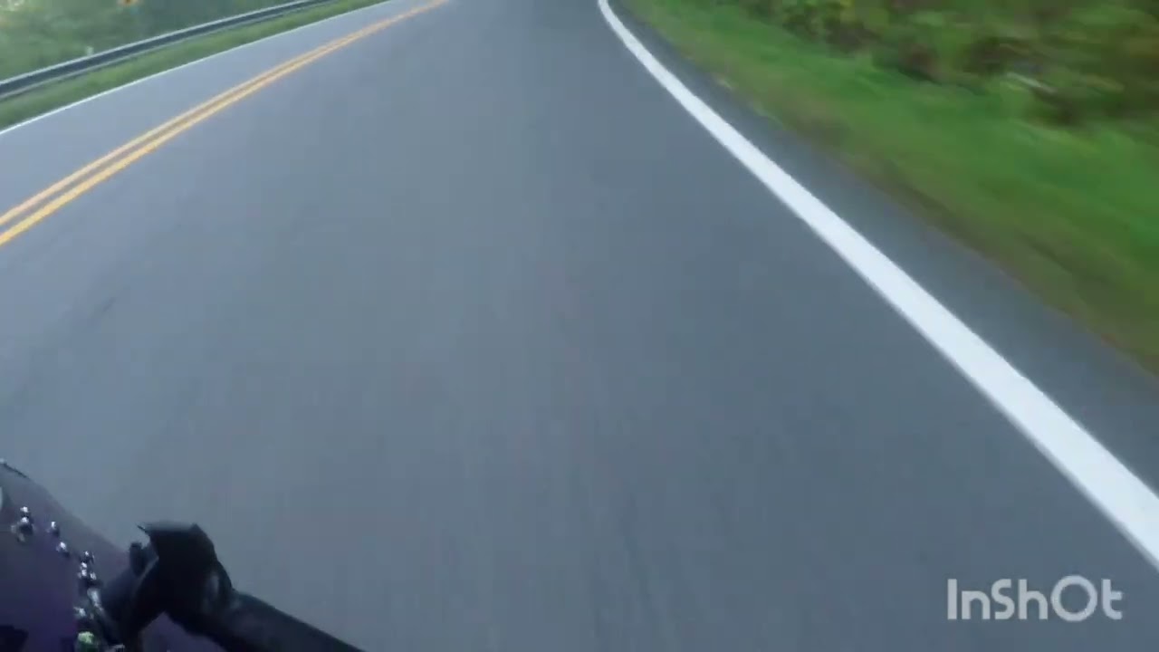 R1 taking an evening cruise at a moderate pace