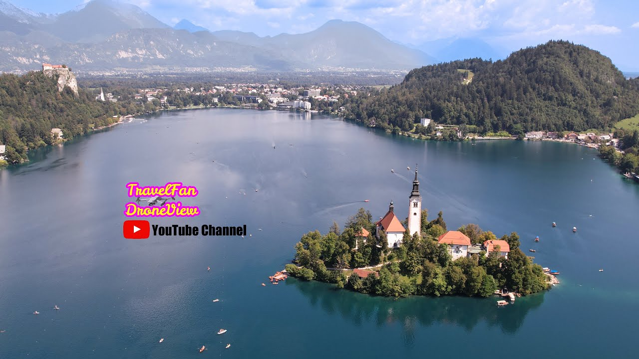 ΜΠΛΕΝΤ λίμνη BLED lake by drone ⚫ SLOVENIA ⚫【4K】(Subtitles in English) by TravelFan DroneView