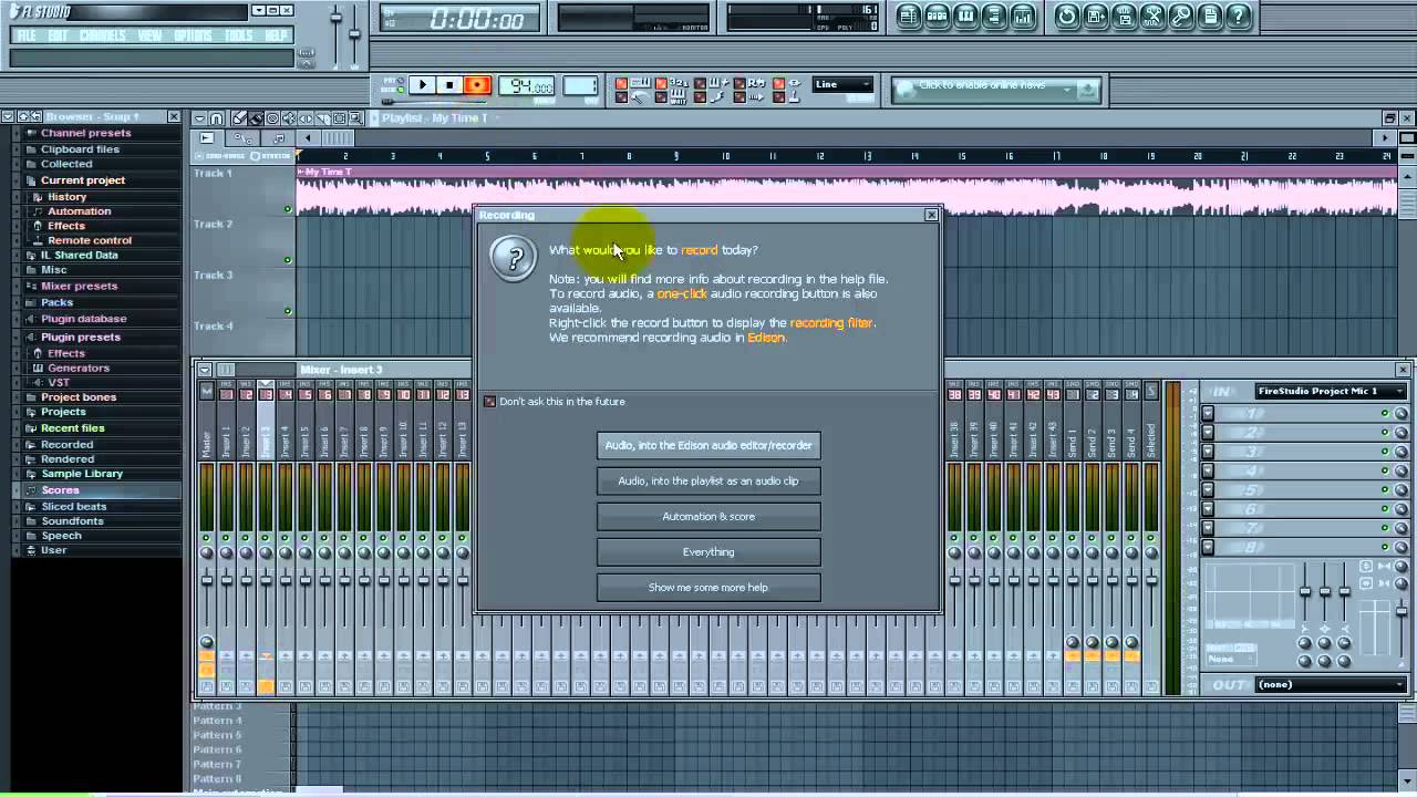Recording Vocals to a beat in FL Studio