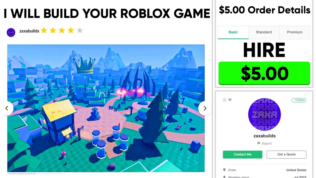 I Hired A PRO Roblox BUILDER For $5.. (He's INSANE)