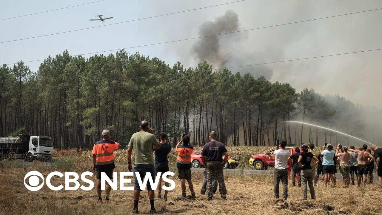 Massive inferno in Europe forces thousands to leave their homes