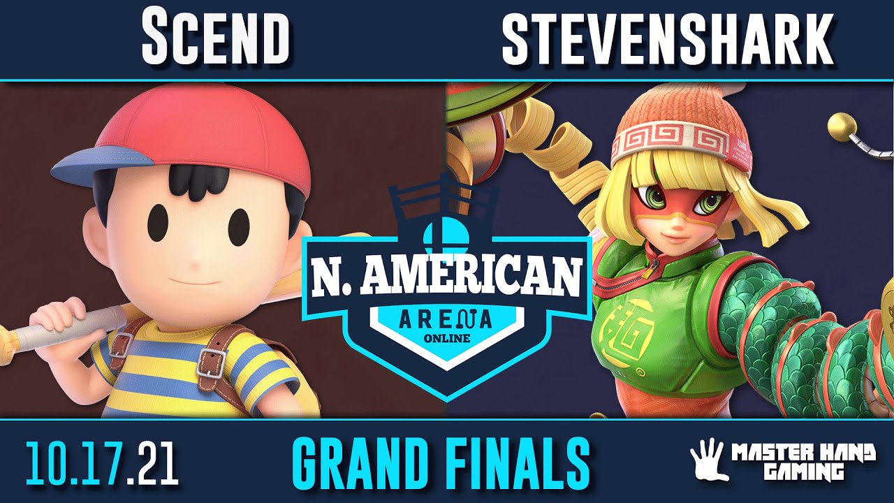 NA Arena Online 2 - Scend (Ness, Samus) Vs. stevenshark (Min Min) - Grand Finals