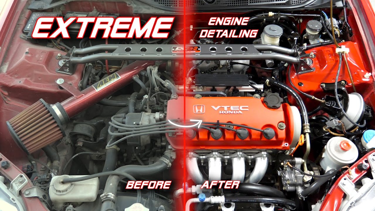 Honda Civic EXTREME Engine Bay Detail | Like NEW Again!
