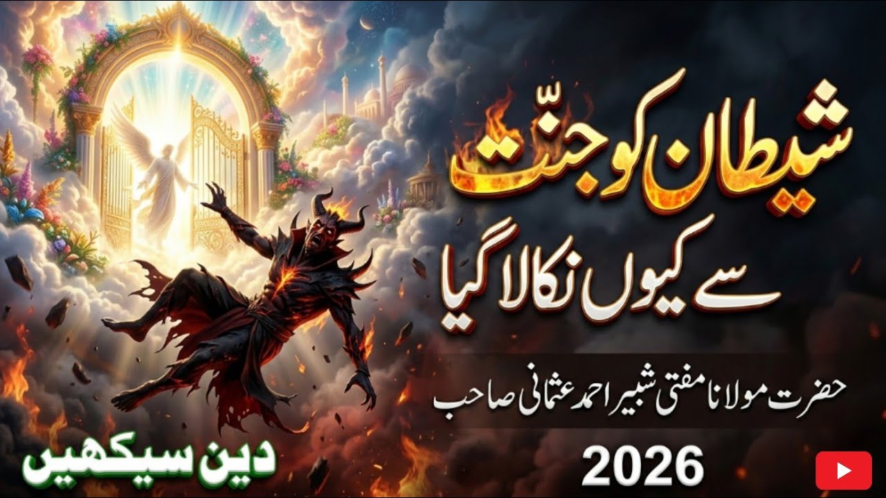 شیطان کو جنت سے نکالے جانے کی وجہ ( مفتی شبیر احمد عثمانی)