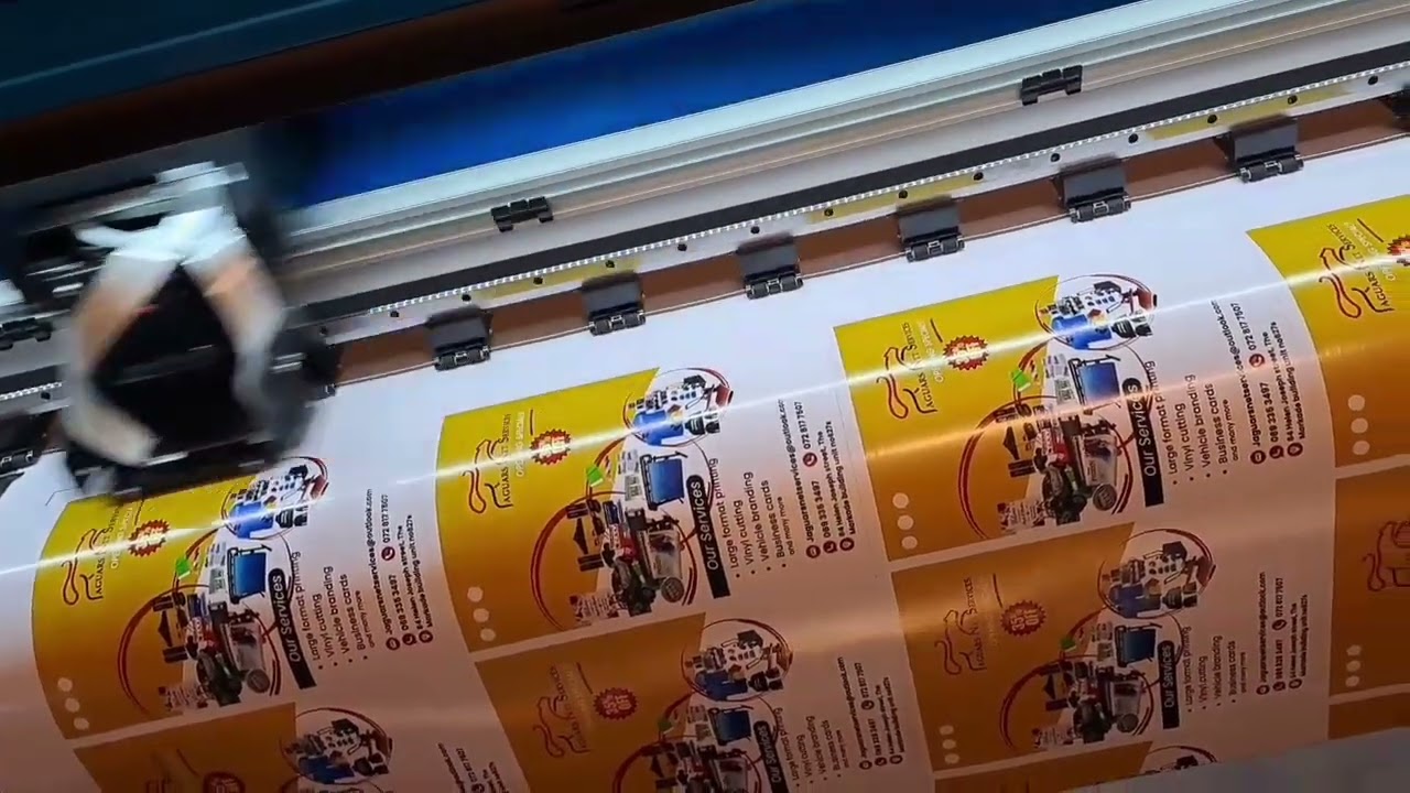 F1-1800 and V3 1660 work together to print and cut vinyl stickers