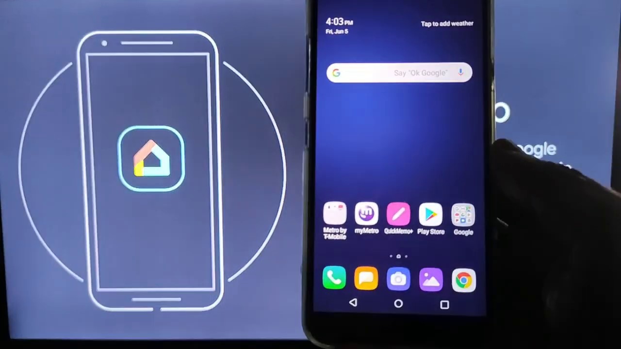 LG K40 Screen Mirroring to TV