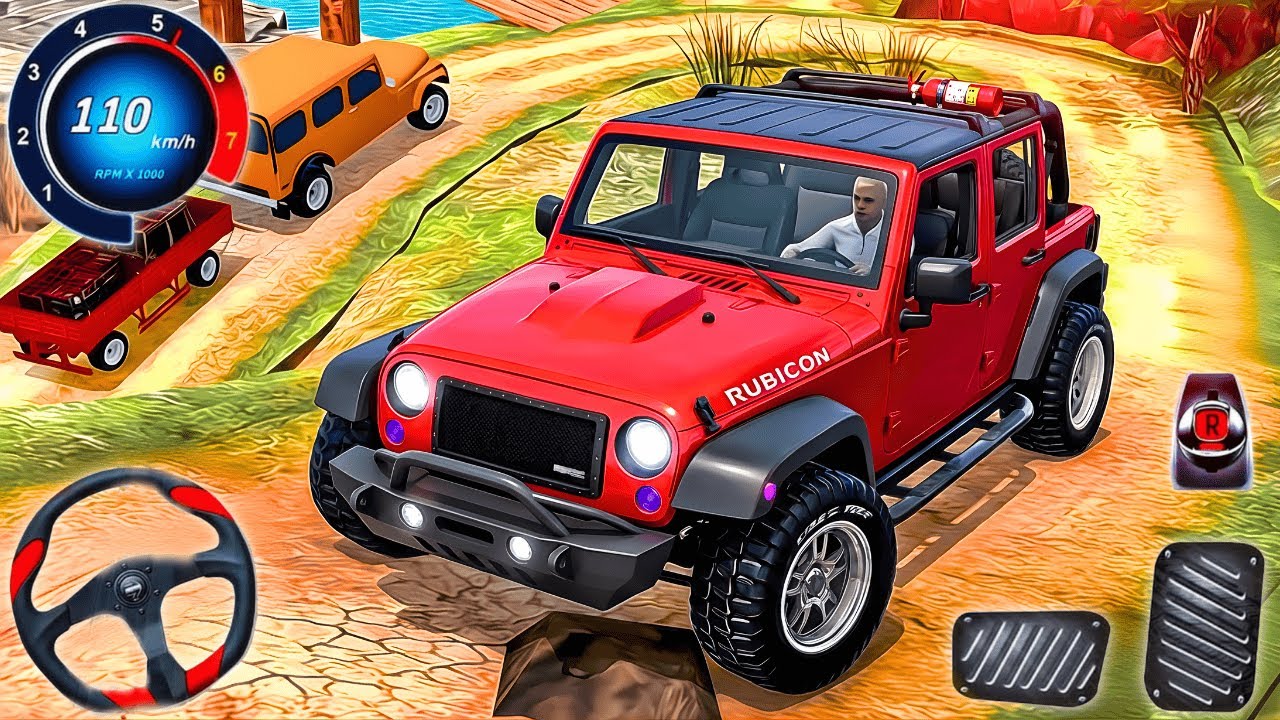 4x4 Driving Trails: 4x4 Offroad Jeep Driving Simulator 3D - Android Gameplay #2