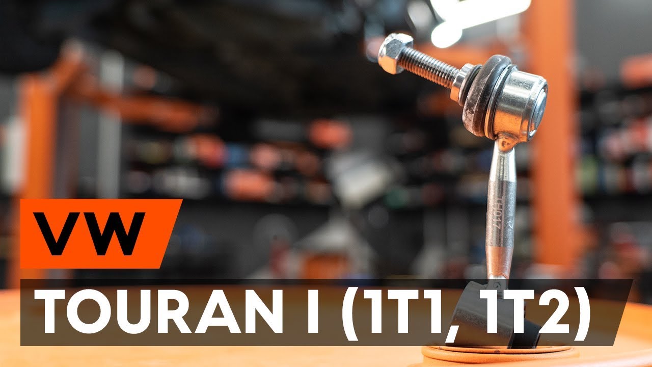 How to change rear anti roll bar link / rear drop link on VW TOURAN 1 (1T1, 1T2) [TUTORIAL AUTODOC]