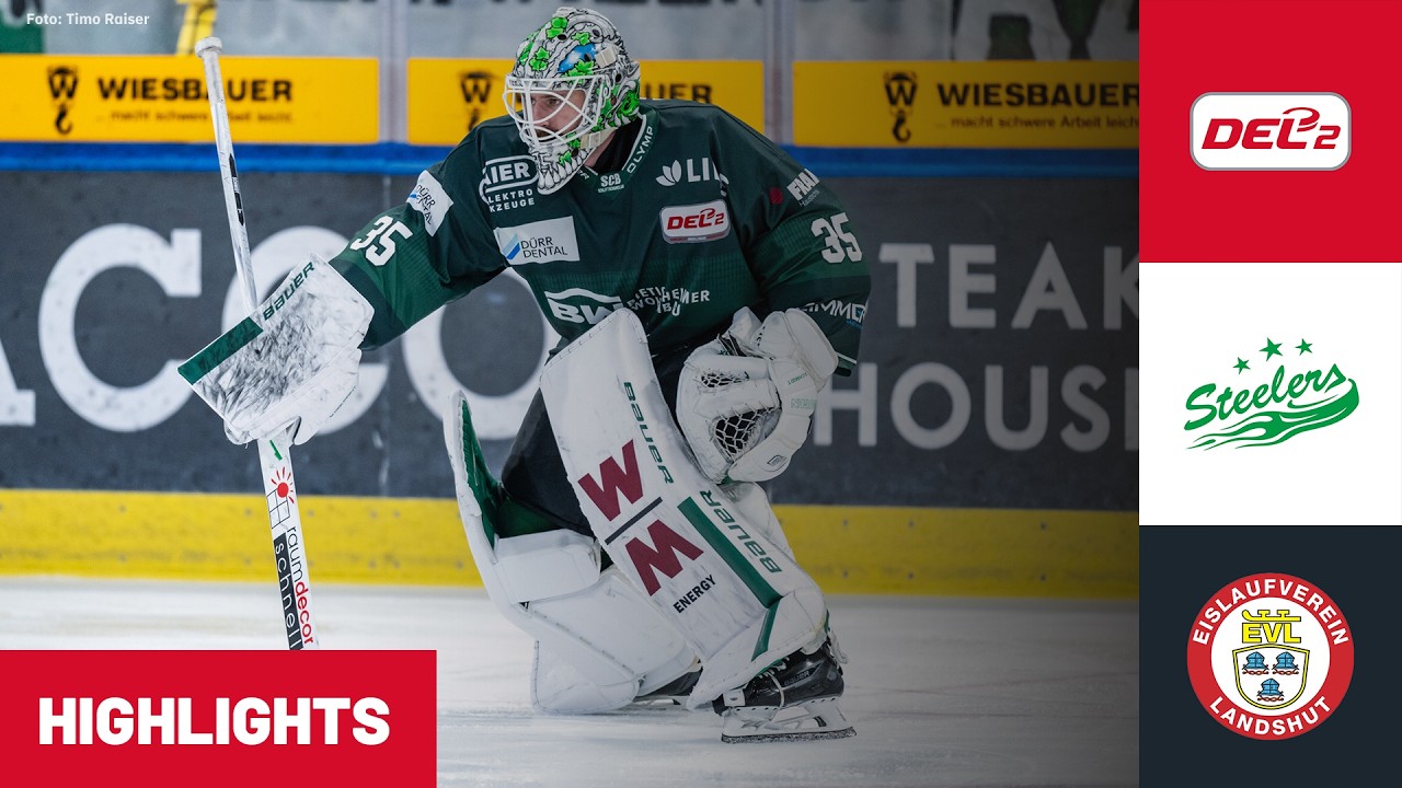 DEL2: Bietigheim Steelers vs EV Landshut | Highlights