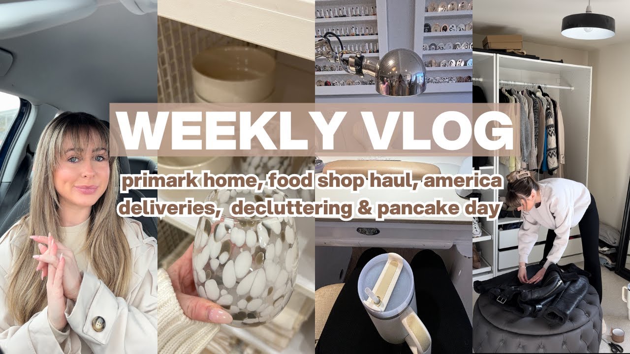 WEEKLY VLOG | primark home, food shop haul, decluttering, new nails & more