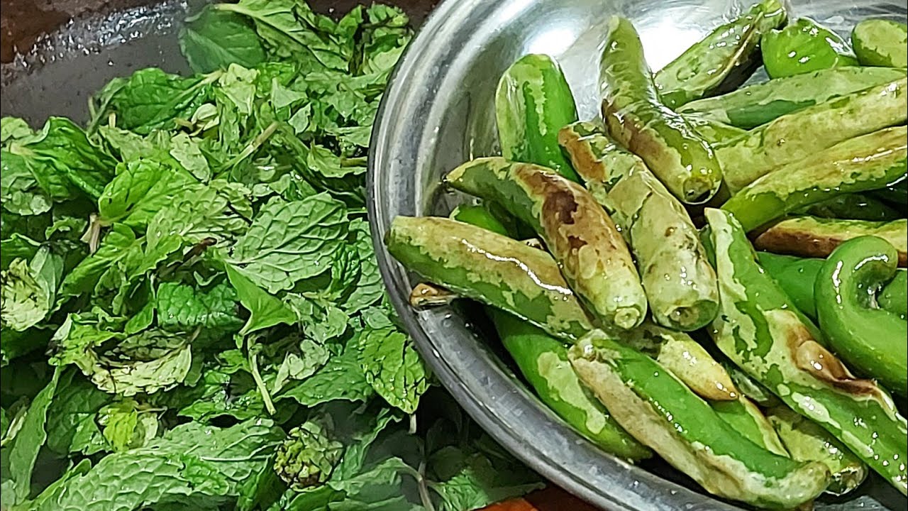 ఘాటుగా హాటుగా కమ్మని పుదిన పచ్చడి | How to make delicious pudina pachadi at home!